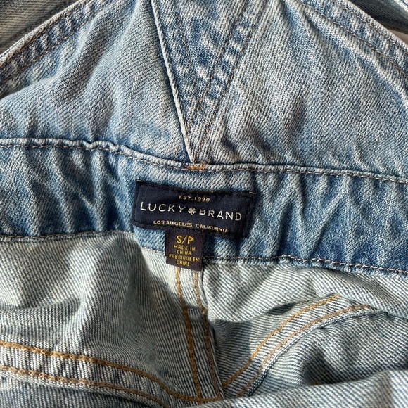 Denim Distressed Overalls - Picture 3 of 3